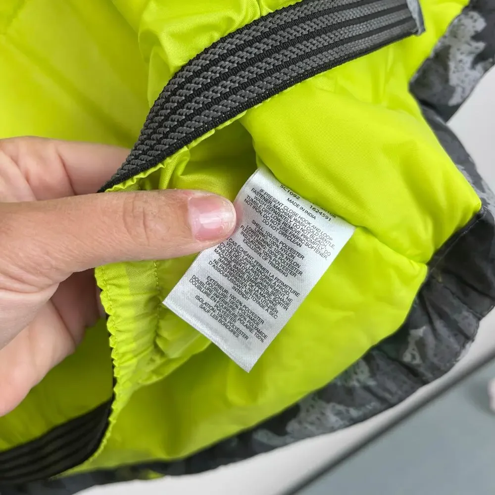 Columbia Frosty Slope Ski Jacket City Grey Brushed Camo/Bright Chartreuse 2T